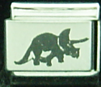 Dinosaur - Triceratops - laser 9mm Italian charm